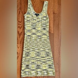 Bebe Yellow and Black Striped Top